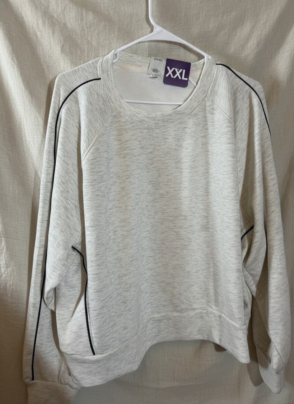 Member's Mark Sandwash Crewneck Pullover Cream XXL